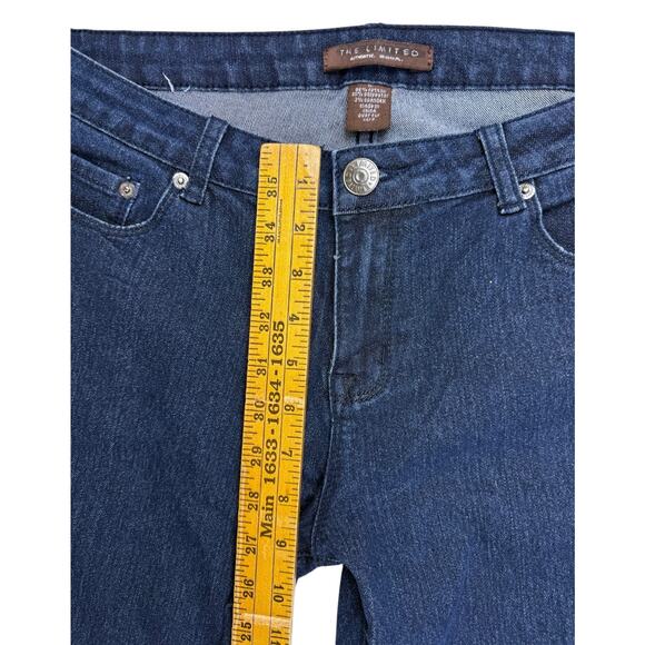 The Limited Authentic Original Jeans Boot Cut Dark Blue Denim Size 12 Mid Rise - Picture 9 of 9